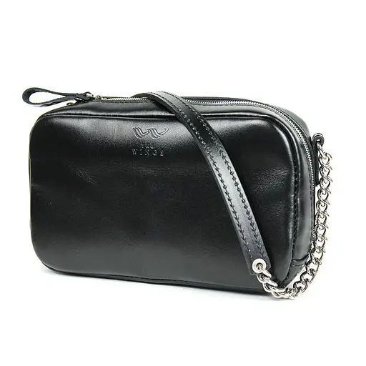 Шкіряна сумка Faith чорна - фото 9