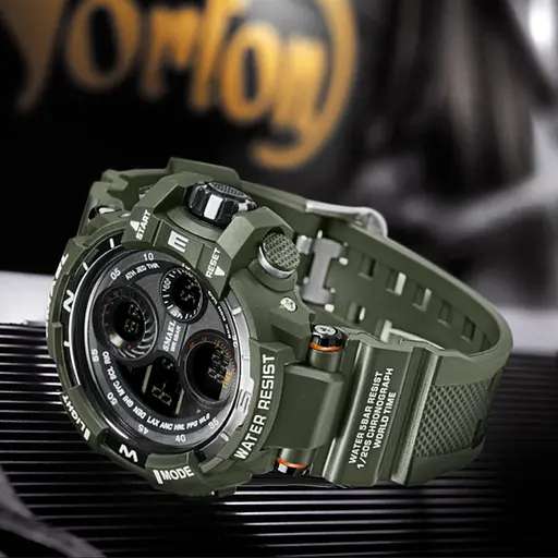 Часы наручные мужские Smael 8022 Army Green (15206) - фото 2