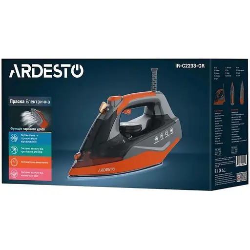 Утюг с паром Ardesto IR-C2233-GR - фото 8