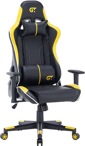 Геймерское кресло GT Racer черное с желтым (X-2528 Black/Yellow) - фото 2