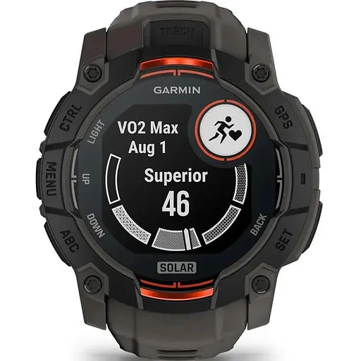 Смарт-часы Garmin Instinct 3 50mm Solar Black with Charcoal Band 010-02935-00 - фото 5