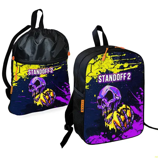 Школьный рюкзак детский Standoff 2 + Сумка для обуви спортивной формы рюкзак-мешок для мальчика (01844)