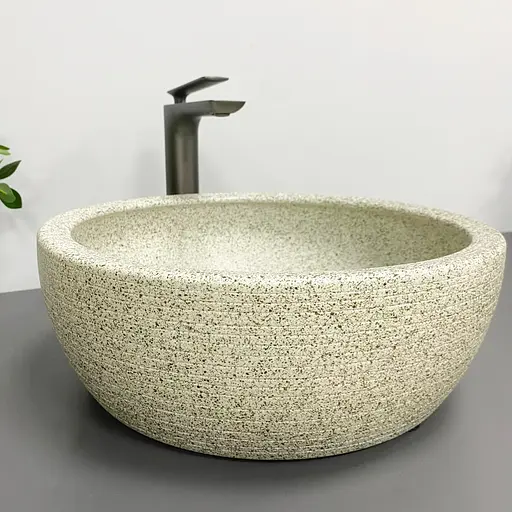 Умивальник VBI Corridonia beige stone matt накладний VBI-016100 - фото 4