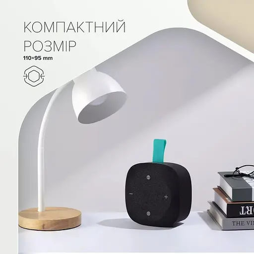 Портативна акустика Canyon HEXAGON 10 TWS 8W IPX5 Black Green (CNE-CBTSP10BG) - фото 9