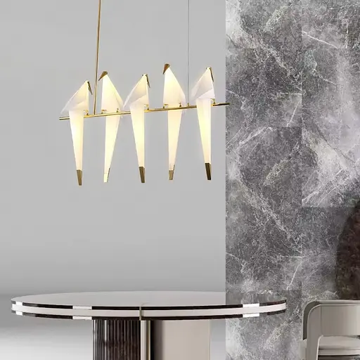 Люстра-композиція з 5 птахів | Арт. AS 145/5 | Line F - фото 1