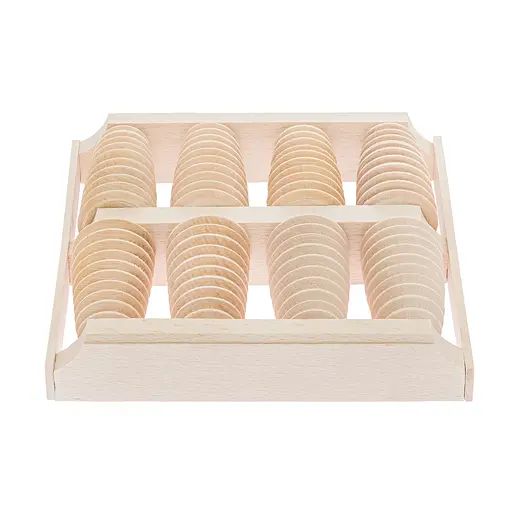 Масажер для стоп дерев'яний для профілактики плоскостопості та рефлекторного масажу на 8 роликів на дві ноги., Woodly 87031 - фото 2