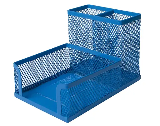 Прибор настольный, металлический, синий