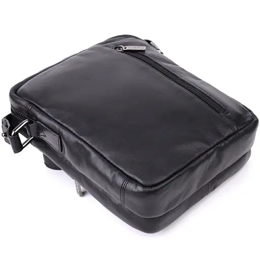 Стильна чоловіча сумка через плече із натуральної шкіри TONY PEROTTI 17,5х22х7 см sum0028957 - фото 5