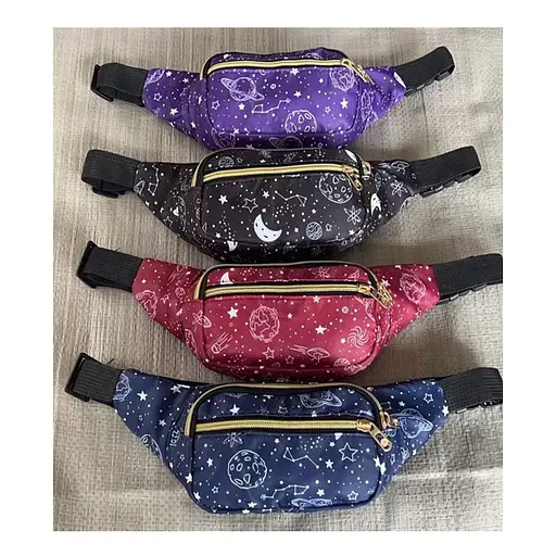 Сумка бананка Космос, 30x13x5 см, 3 відділення, застібка-блискавка, MK5503 (В асортименті) - фото 3