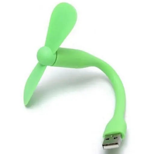 Портативний гнучкий USB міні-вентилятор для ноутбука/powerbank (Green)