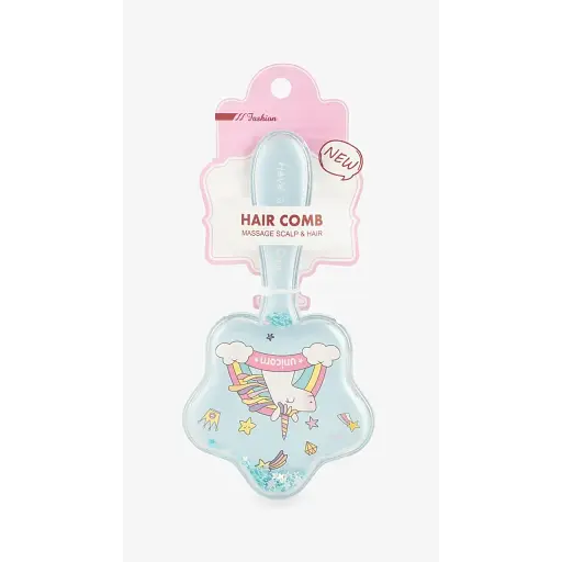 Гребінець для дівчинки S160 Єдиноріжка Блакитний - фото 1