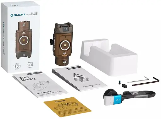 Фонарь Olight PL-3R Valkyrie Desert Tan - фото 11