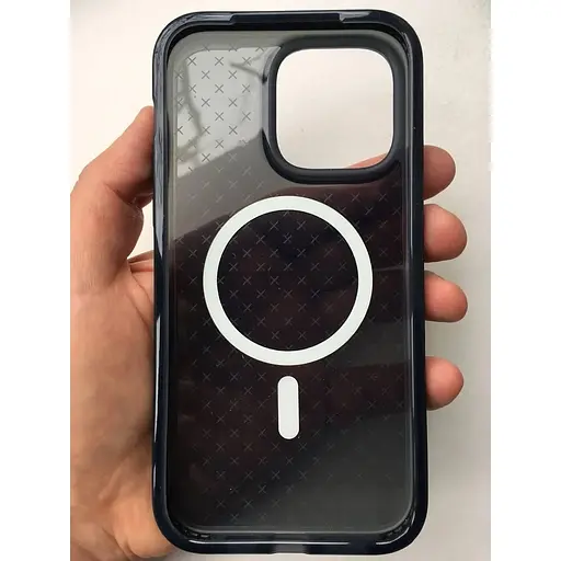 Оригинальный противоударный силиконовый чехол Tech21 Evo Check MagSafe для iPhone 14 Pro Max Black (T21-9857) - фото 9