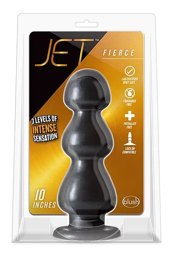 Анальна пробка Jet Fierce 25.4 см (чорний) - фото 2