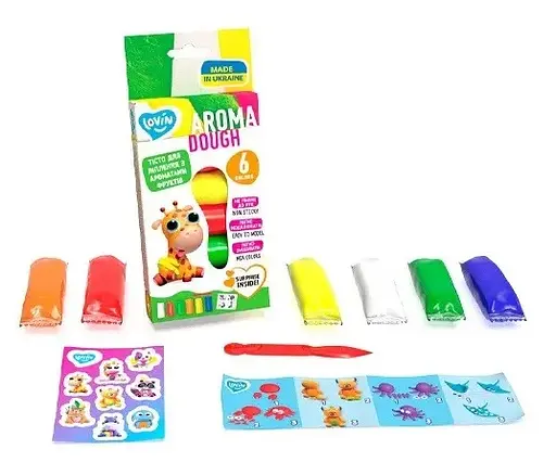 Набір для ліплення з тістом, 6 кольорів Aroma Assorted, TM Lovin