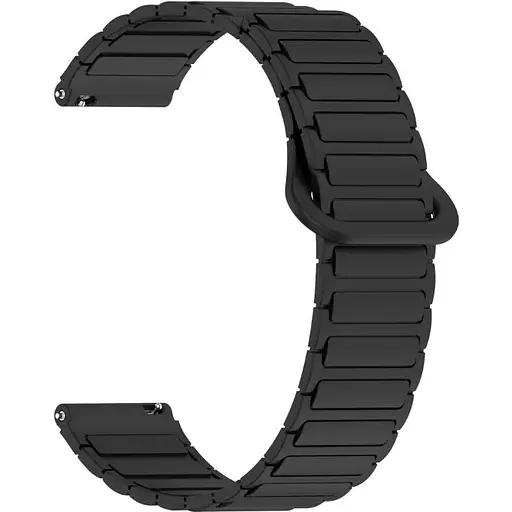 Ремешок DK CDK для Garmin Forerunner 255 / 255 Music 22mm Silicone Shaped Magnetic Band (018823) (black)