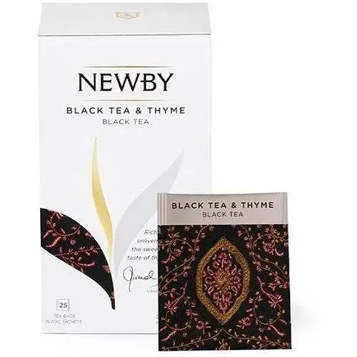 Чай чорний Newby з чебрецем в пакетиках 25 шт (311260) - фото 1