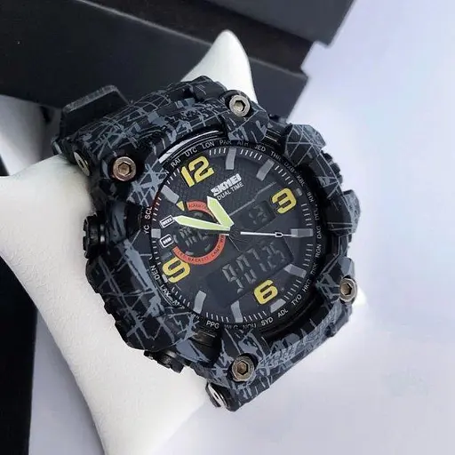 Мужские наручные часы Skmei 1520 Серый - фото 2