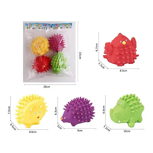 Набір пищалок "Тварини" Bambi 628-5 з шипиками - фото 3