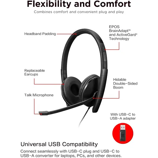 Гарнітура Lenovo Wired ANC Headset Gen 2 Teams - фото 2