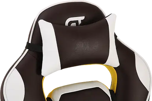Геймерське крісло GT Racer коричневе з білим (X-2748 Dark Brown/White) - фото 6
