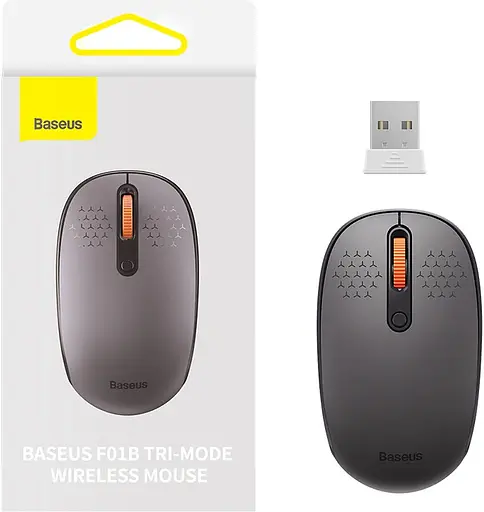 Мышь Baseus Wireless Mouse F01B Grey Tri-Mode (B01055503833-00) - фото 1