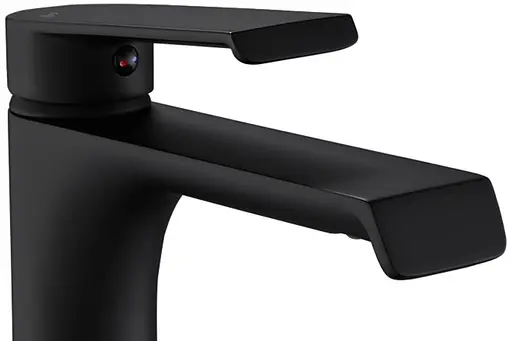 Смеситель для умывальника Rea Hass низкий black REA-B9964 Черный маовый - фото 2