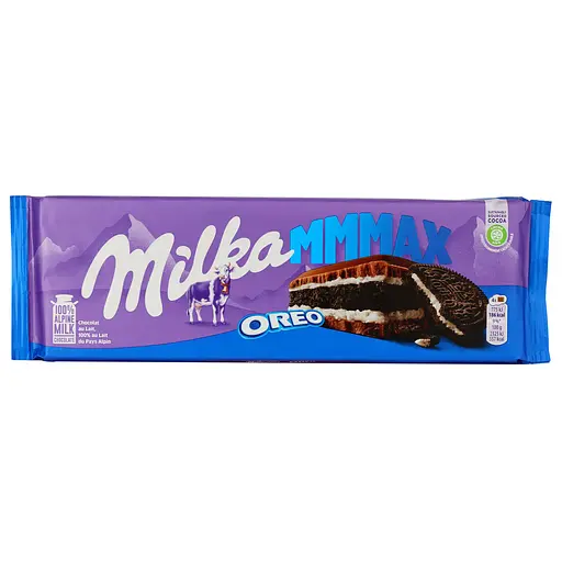 Уцінка. Шоколад Milka зі шматочками печива Oreo 300 г (728272)
