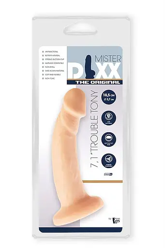 Фалоімітатор Mister Dixx Trouble Tony 7.1 Inch 18.5 см тілесний - фото 2