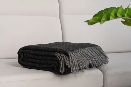 Плед Ardesto Leonardo Doubleface 140x200 см 100% шерсть черно-серый (ART0403LD) - фото 7