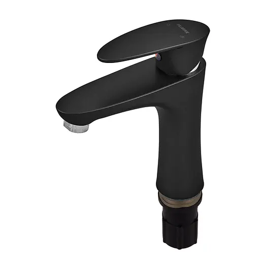 Змішувач для умивальника Plamix Cezar-001 SET Matte black PM0662 Чорний матовий - фото 3