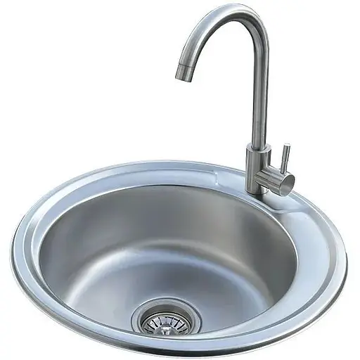 Комплект мийка + змішувач Romzha Sorin Satin (A) - фото 1