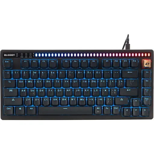 Клавиатура Bloody AT75 Black [154542] - фото 1