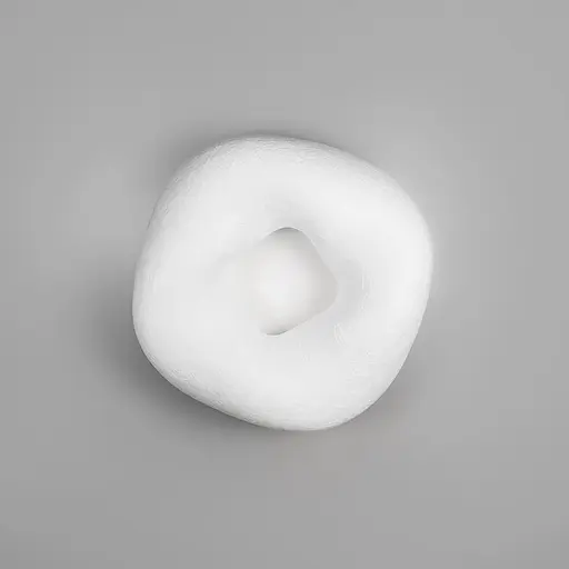 Б Белая потолочная люстра из полимерного текстиля 45х45х17 см Line F Арт. AK02-500 - фото 1