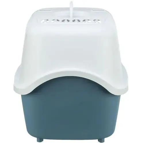 Туалет-домик Trixie Vico для кошек с полупрозрачным верхом 40 х 40 х 56 см голубовато-белый - фото 8