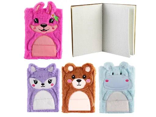 Блокнот пухнастий Animals, 80 аркушів, лінійка, 70 г/м² (В асортименті) - фото 2