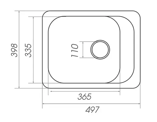 Кухонная мойка Platinum 4050 KORRADO (SP000025135) - фото 5