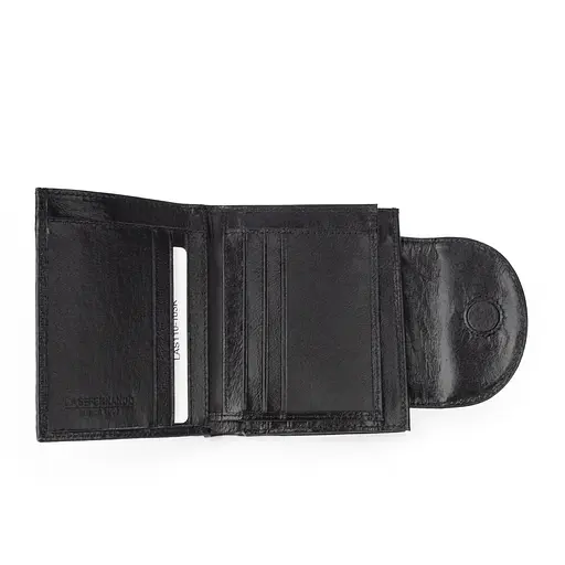 Гаманець жіночий шкіряний маленький Las Fernando 110-103 К чорний - фото 4