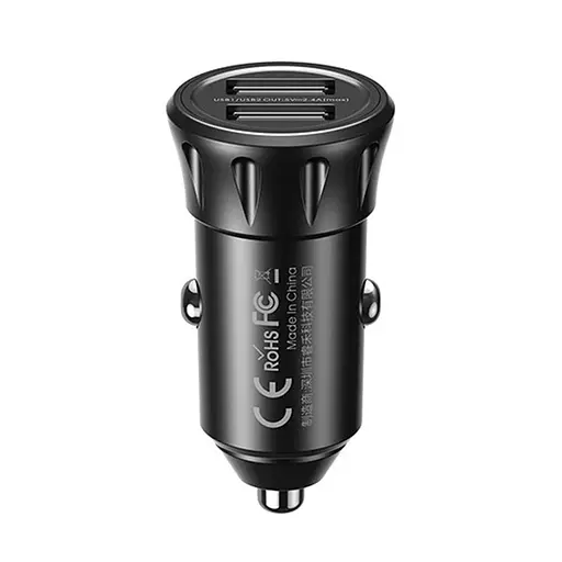 Зарядка авто REAMX Vanguard Series 2.4A Car Charger RCC236 чорний - фото 1