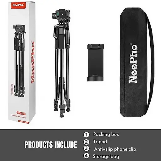 Штатив NeePho NP-8840 для съемки 66-170см с разборным держателем в чехле - фото 6