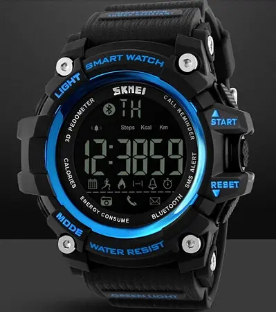 Спортивний годинник з Bluetooth Skmei 1227 blue - фото 2