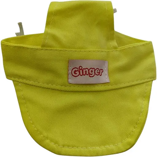 Кепка Ginger для животных универсальная с затяжкой желтая - фото 1