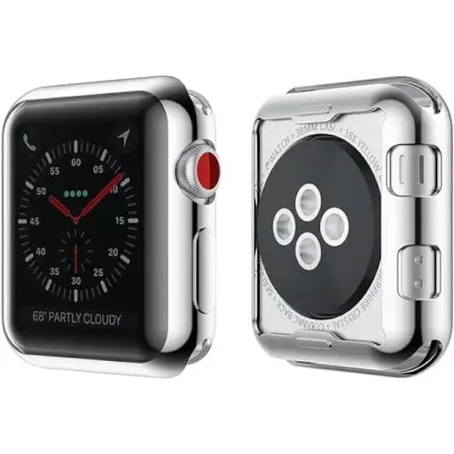 Чохол-накладка DK Silicone Face Case для Apple Watch 42mm (silver) - фото 3