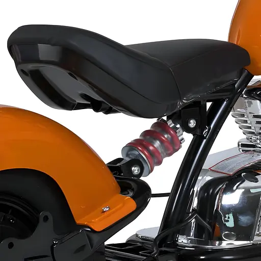 Електромобіль дитячий Мотоцикл M 6016AL-7 36V USB Bluetooth TF шкіра помаранчевий - фото 7