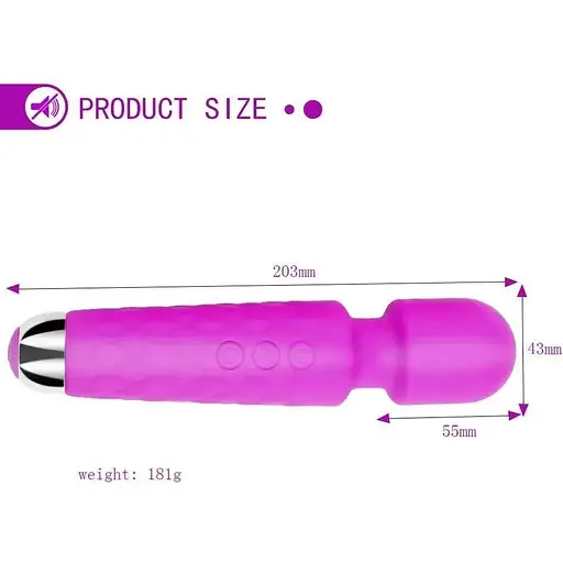  Стимулятор клітора 20 режимів вібрації 8 швидкостей великий чорний, фіолетовий, рожевий - фото 3