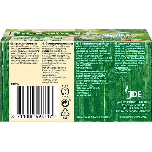 Чай чорний Pickwick Асорті зі шматочками фруктів 30 г (20 шт. х 1.5 г) - фото 6