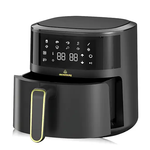 Аерофритюрниця безмасляна Crownberg CB-5550 на 5л електрична з сенсорним керуванням 2000Вт Чорний - фото 5