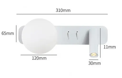 Бра KLOODI DECO WA-MERRY 310 3K WH - фото 2