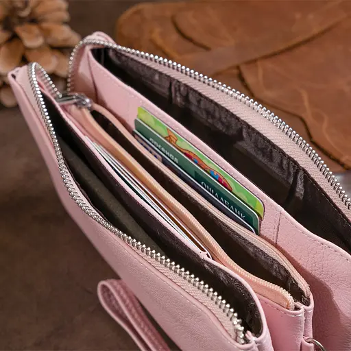 Кожаный женский кошелек-клатч ST Leather 19.2х10х2 см acs0015941 - фото 8