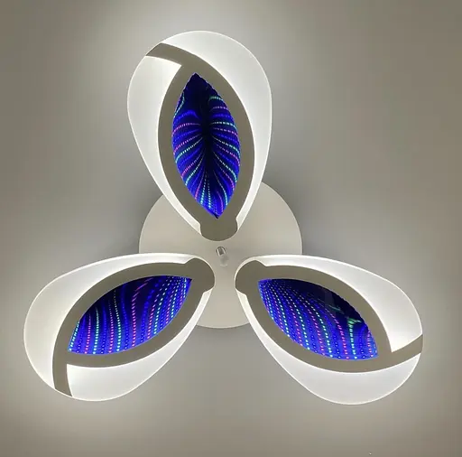 Люстра на 3/5 лепестков с 3D подсветкой Line.F Кольца 5 - фото 2